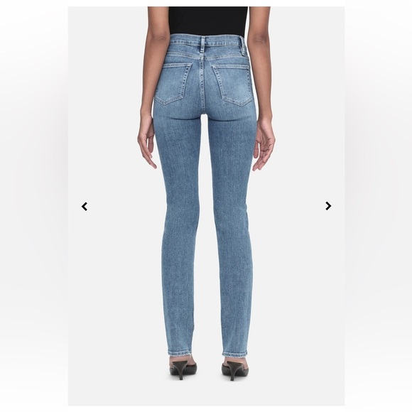 FRAME DEMIN Le High Straight Daphne Blue Jeans - Picture 3 of 12